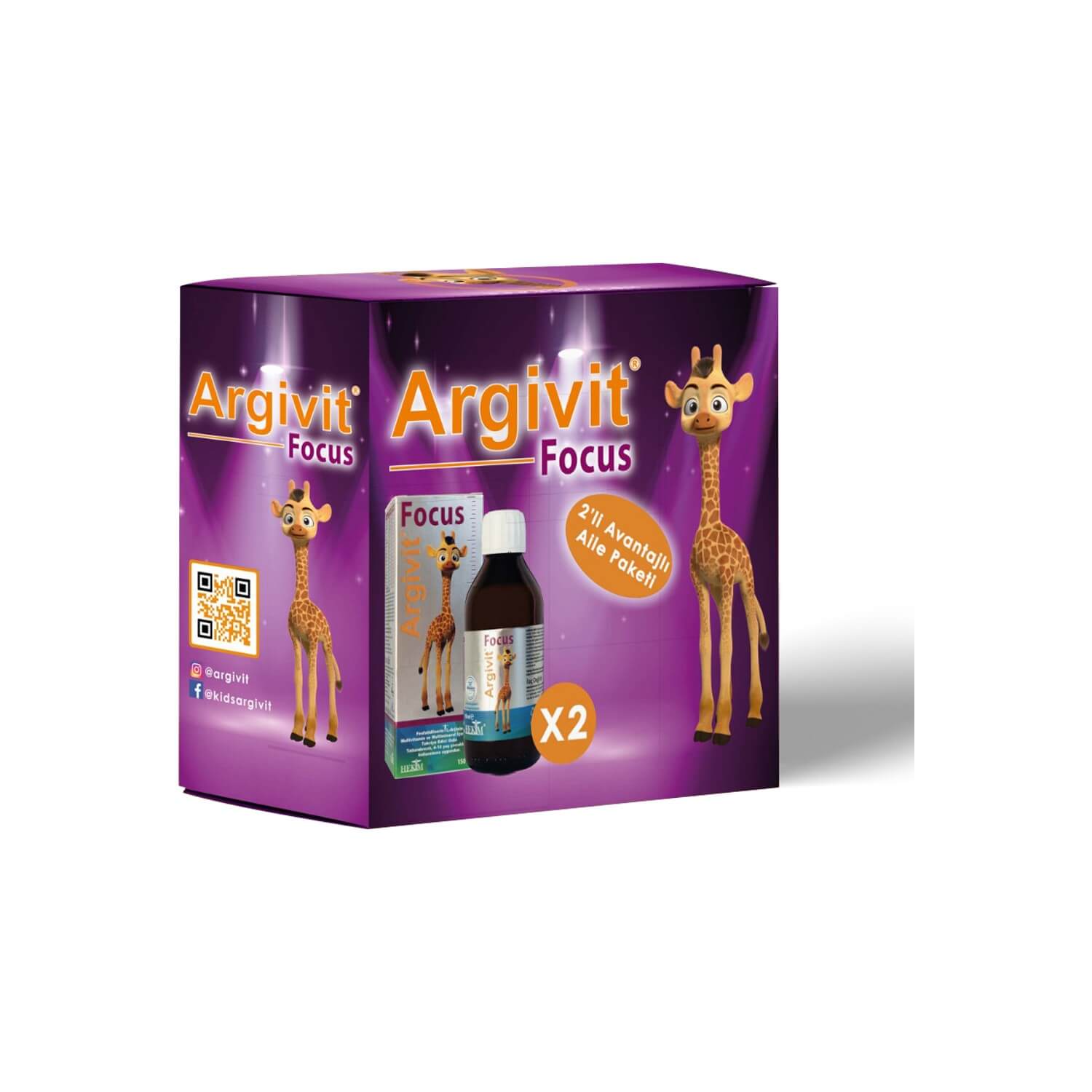Argivit Focus Avantajlı Aile Paketi (2 Adet 150 Ml) Şurup